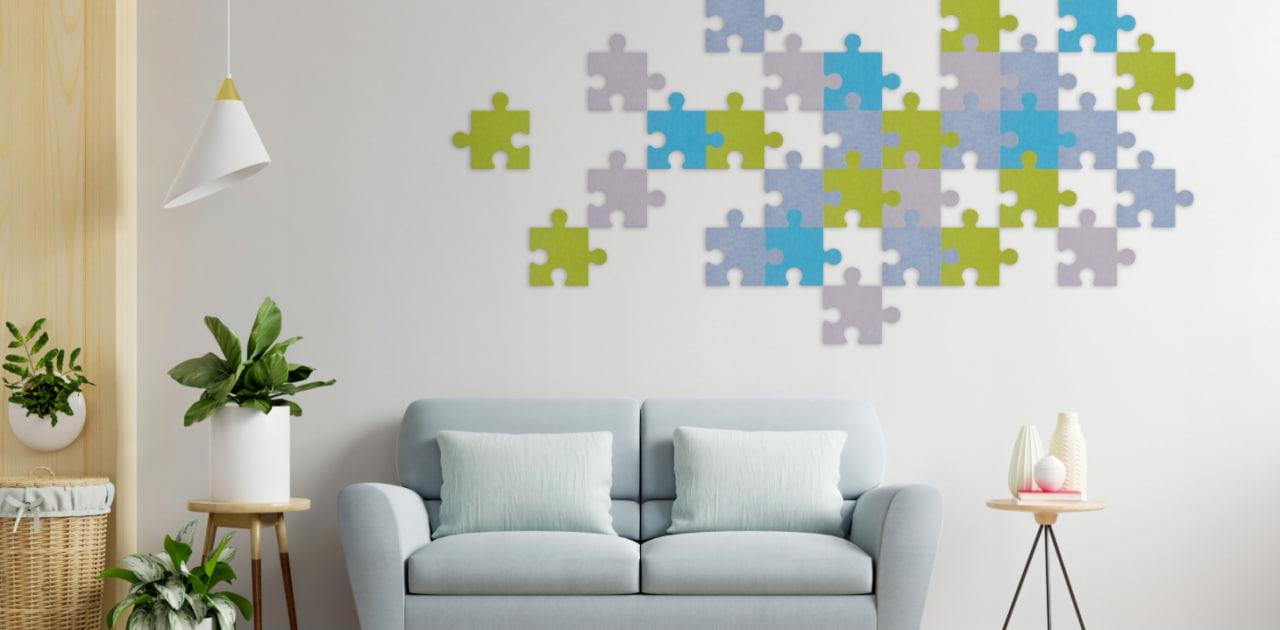 Felt Acoustic Wall Panel: Decorative Hexagon Pin Board, Kids Room Decor