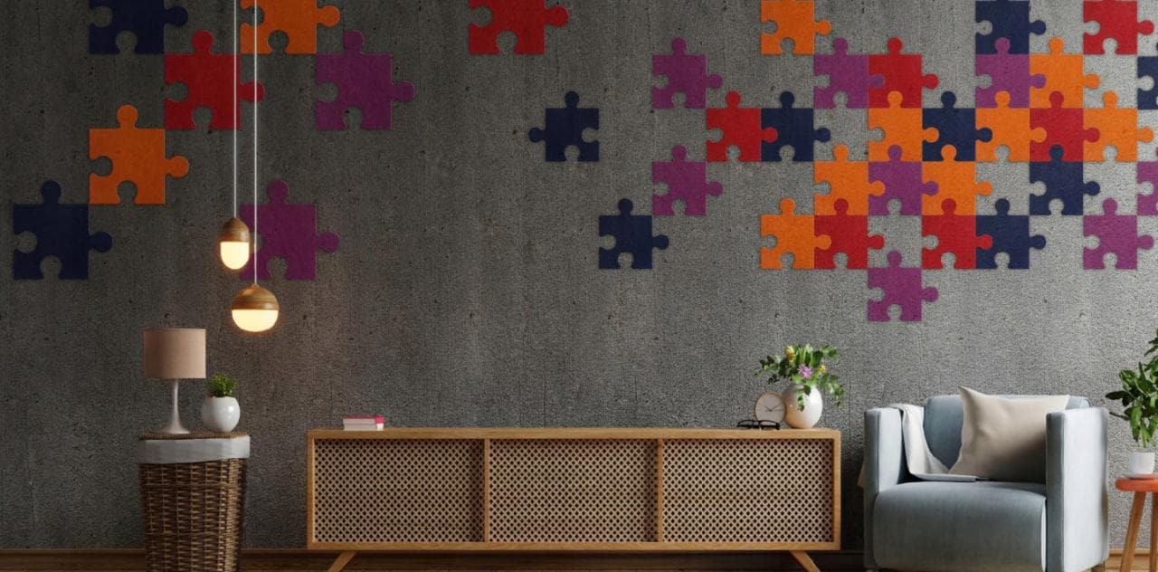 Felt Acoustic Wall Panel: Decorative Hexagon Pin Board, Kids Room Decor