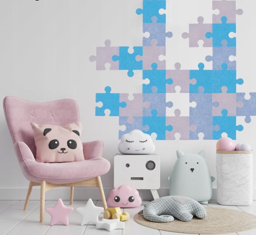 Felt Acoustic Wall Panel: Decorative Hexagon Pin Board, Kids Room Decor