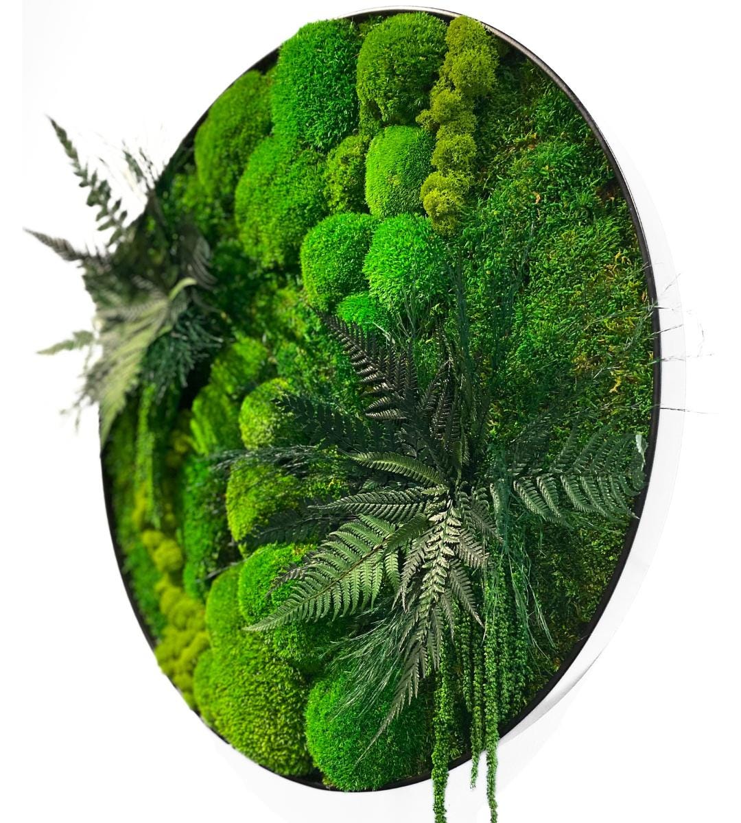 Preserved Moss Wall Art: Handmade Rustic Greenery Decor (60 or 80cm)