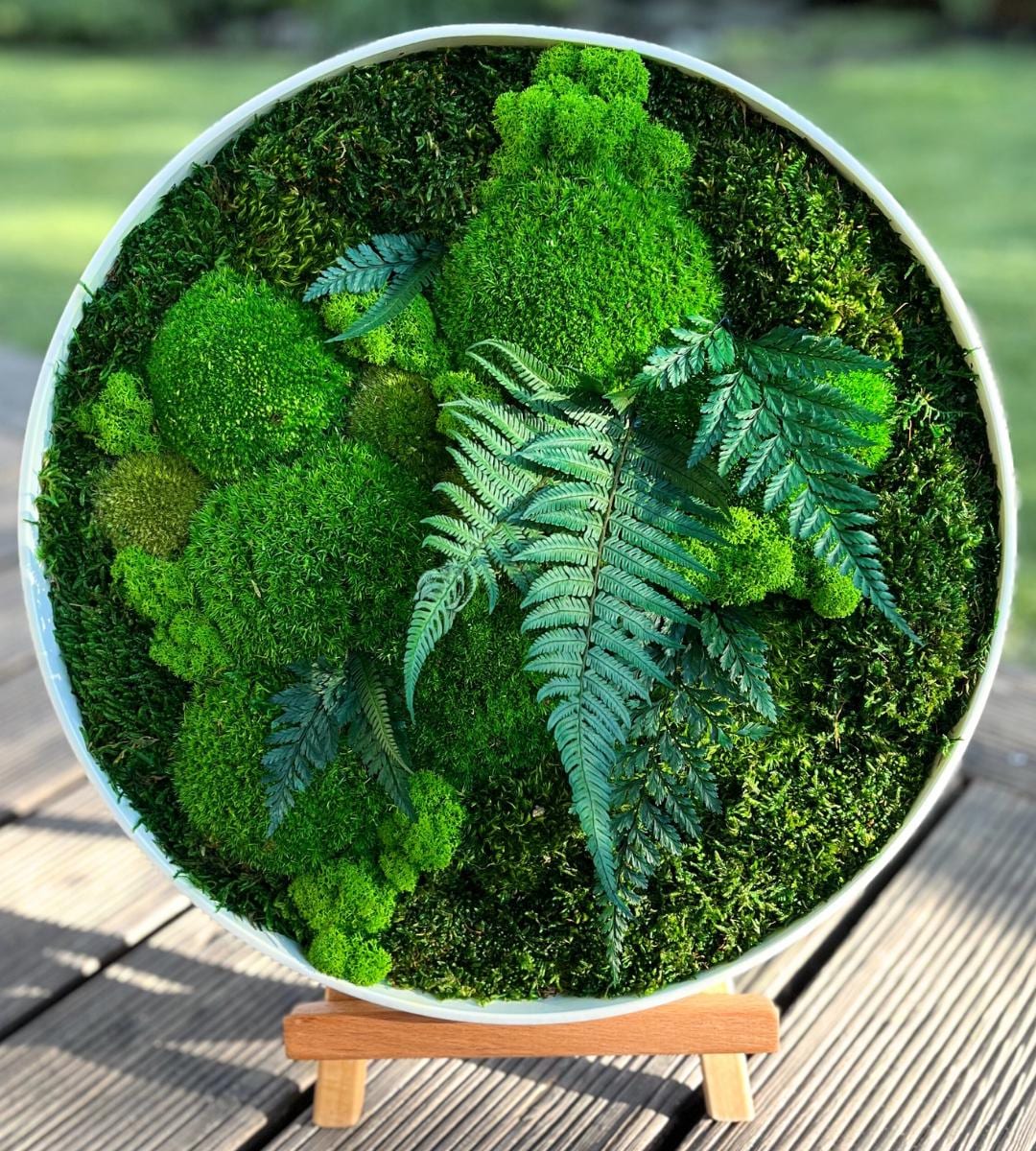 Preserved Moss Wall Art: Handmade Rustic Greenery Decor (30 or 40cm)