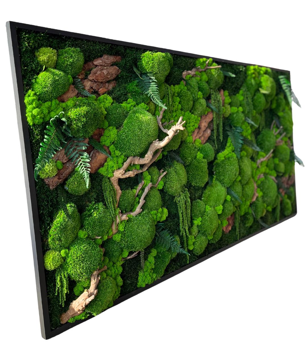 Preserved Moss Wall Art: Handmade Rustic Greenery Decor (80x150cm)
