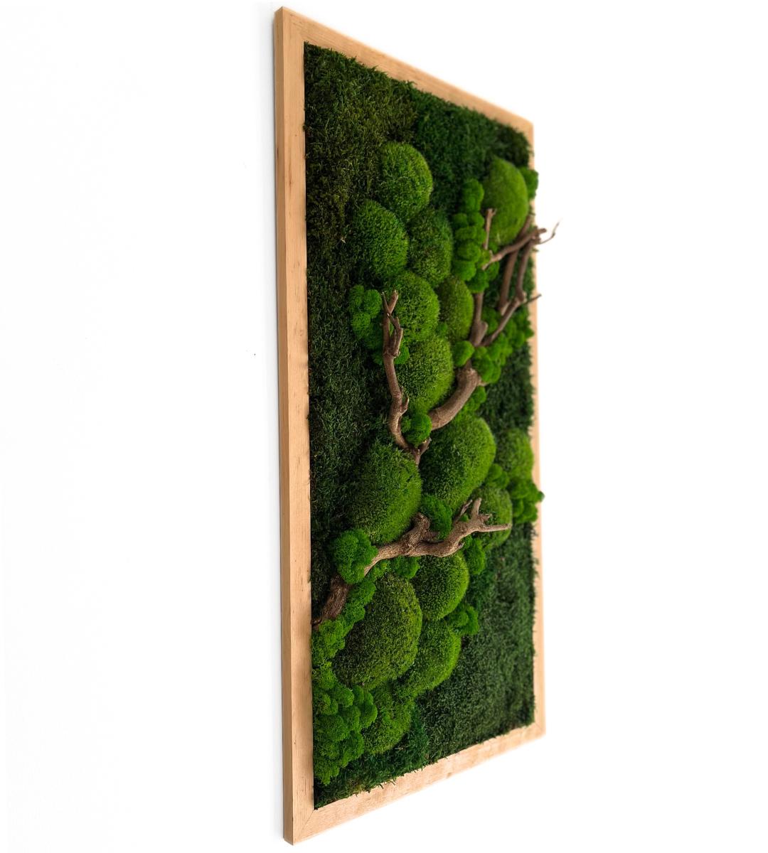 Preserved Moss Wall Art: Handmade Rustic Greenery Decor (40x80cm)
