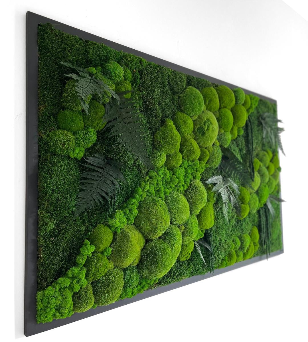 Preserved Moss Wall Art: Handmade Rustic Greenery Decor (80x130cm)