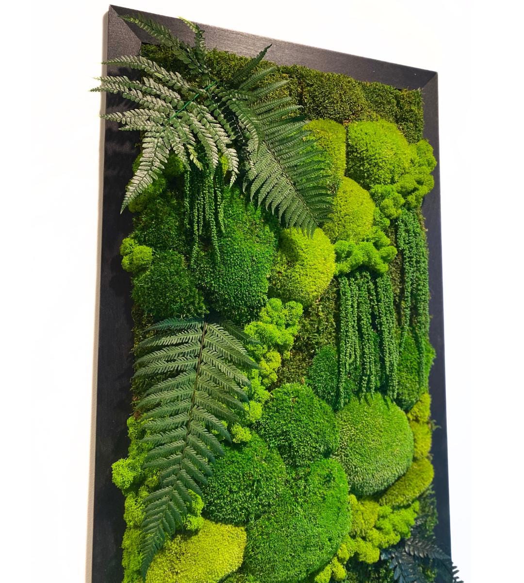 Preserved Moss Wall Art: Handmade Rustic Greenery Decor (50x100cm)