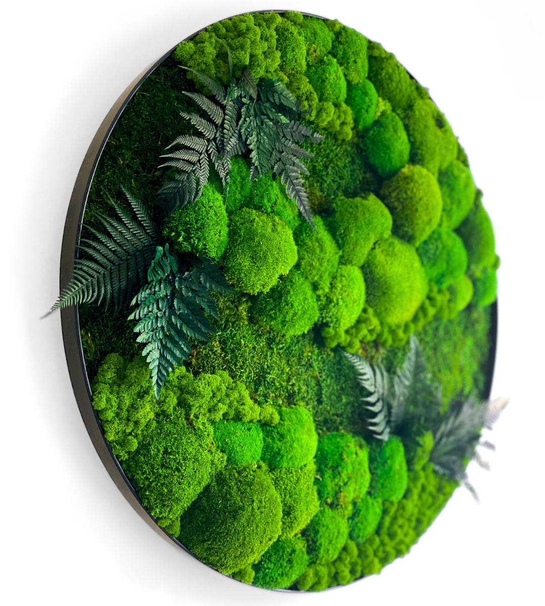 Preserved Moss Wall Art: Handmade Rustic Greenery Decor (60 or 80cm)