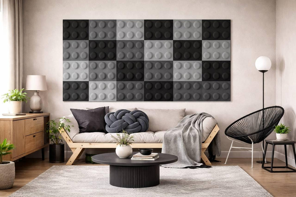 Felt Acoustic Panels for Podcast & Streaming – Sound Absorbing Wall Decor
